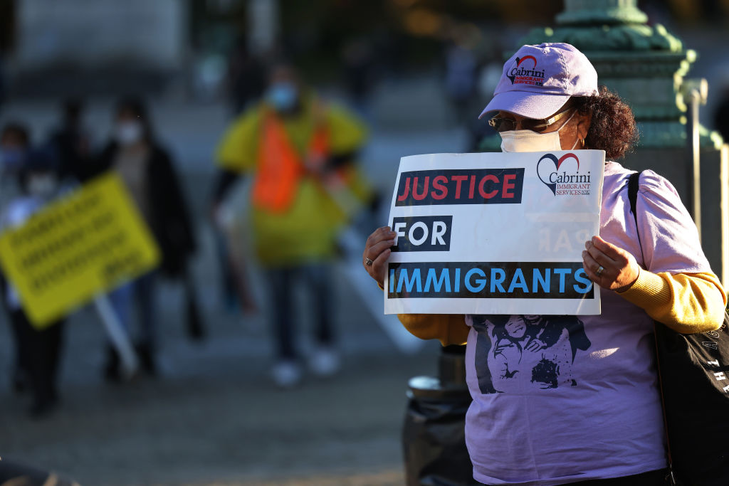Immigration Activists March 11 Miles In New York City