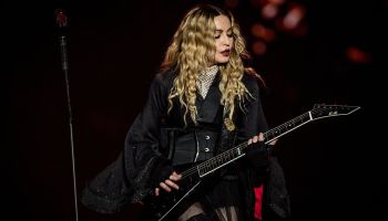 American singer-songwriter Madonna performed live on stage...