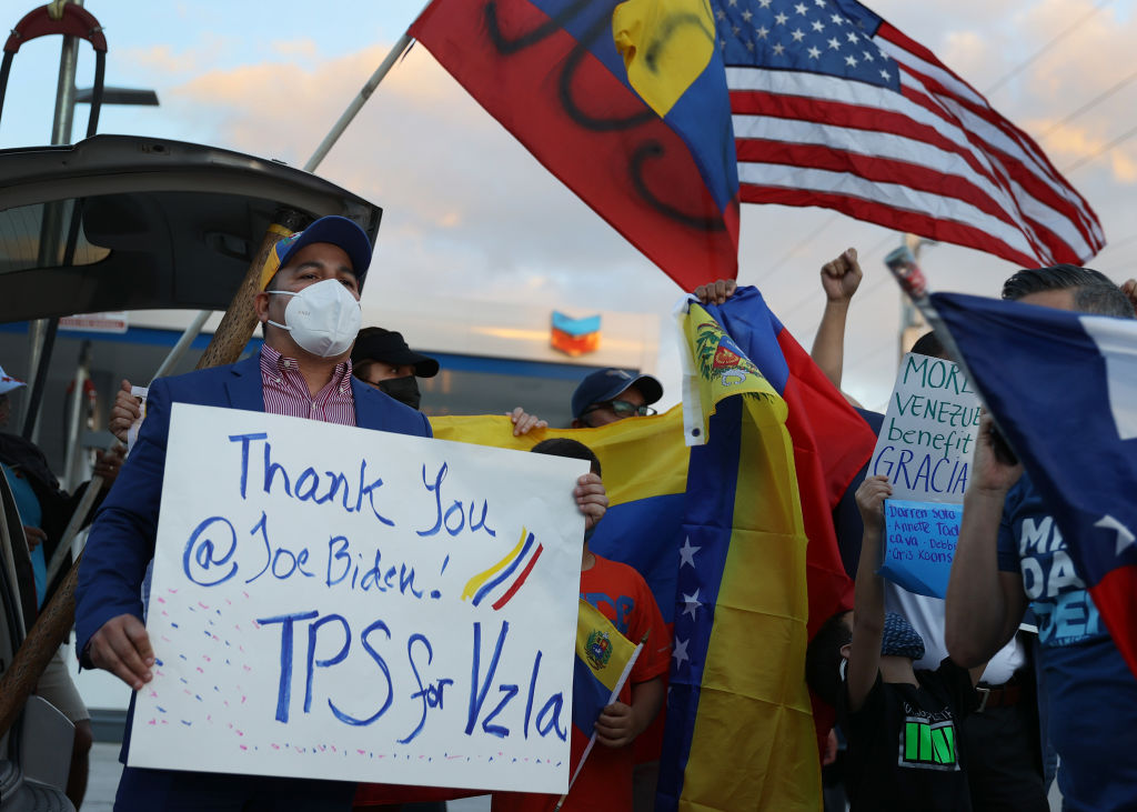 Venezuelans In Miami Celebrate New TPS Status From Biden Administration