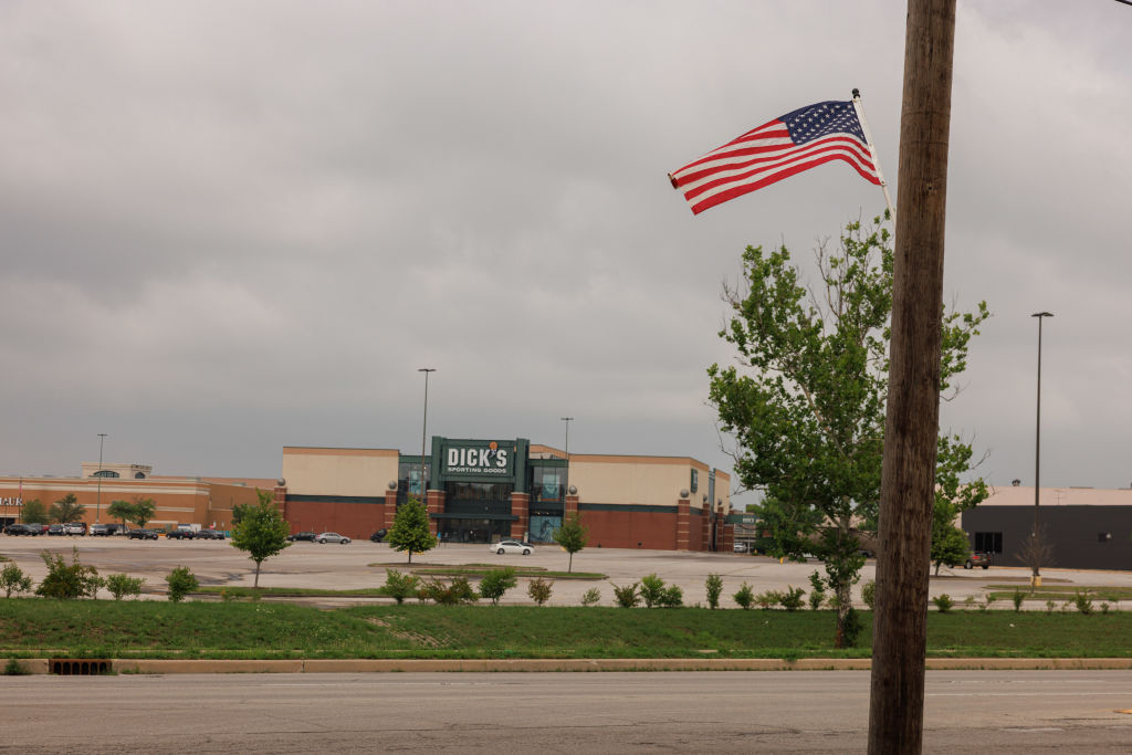 Dick's Sporting Goods entrance near the food court entrance...