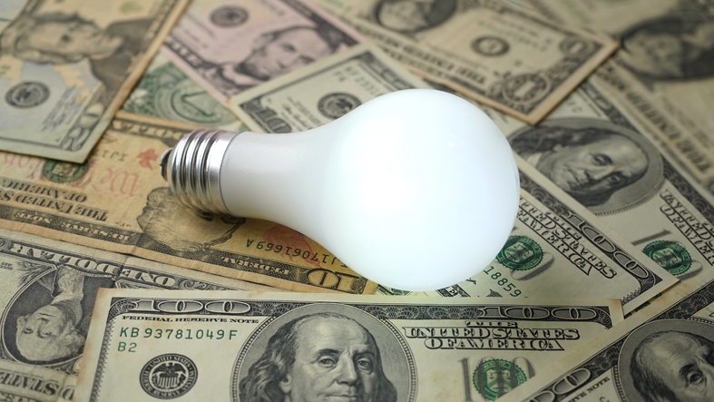 money making ideas concept photo with light bulb