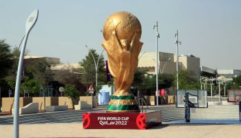 Replica of the FIFA World Cup at Education City Stadium, Qatar