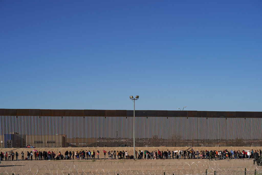 A surge in migrants is swelling numbers along US/Mexio border