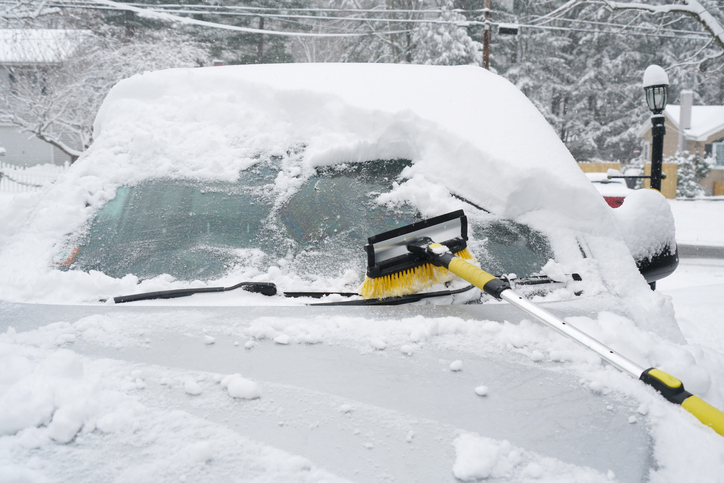 Raspador de hielo/cepillo para nieve