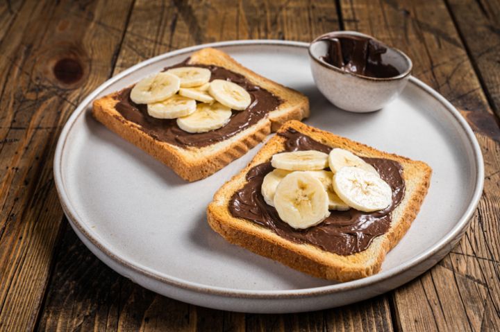 Sándwiches de Nutella y plátano