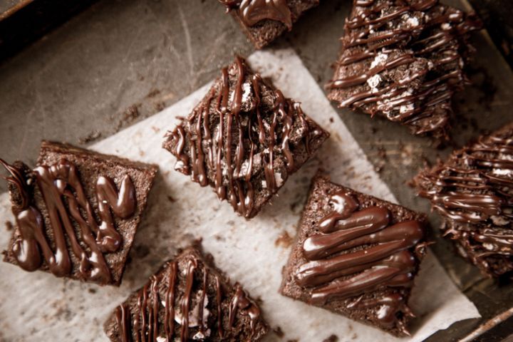 Mini brownies de Nutella: