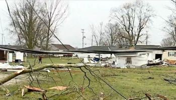 Tornado damage in Winchester