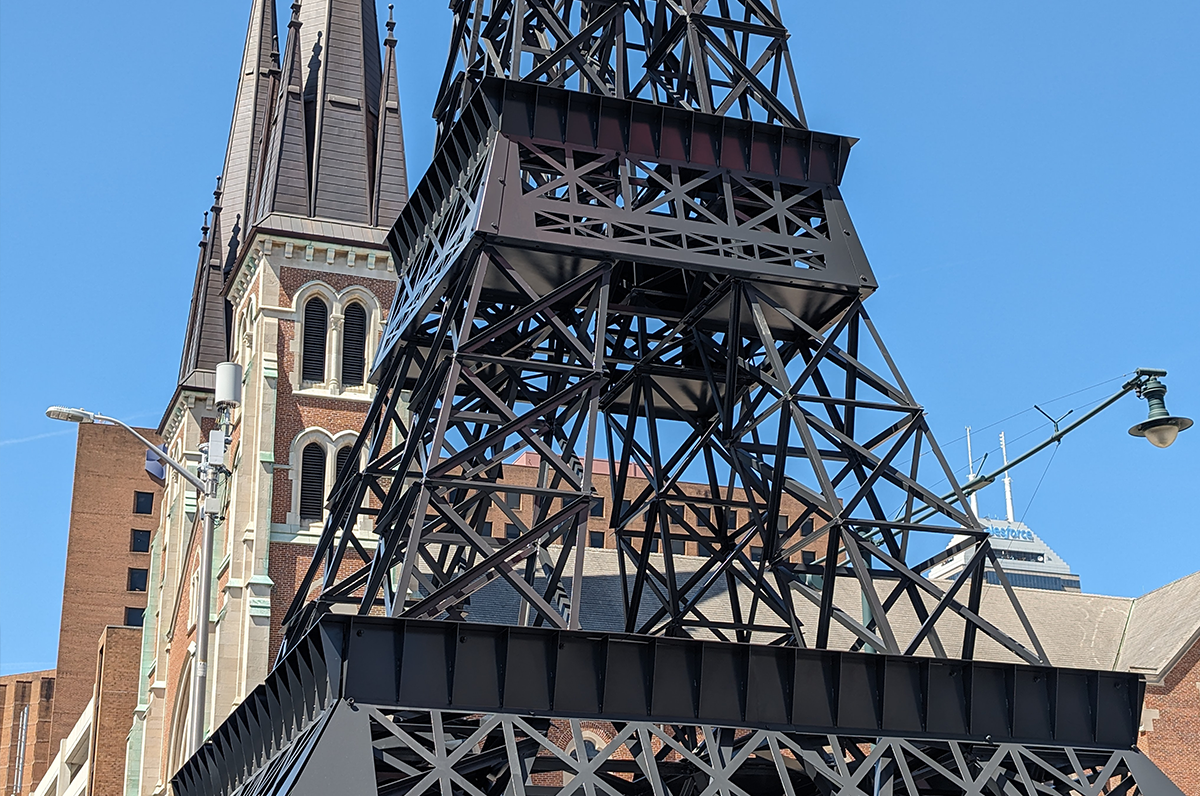 Eiffel Tower Small Replica Indianapolis