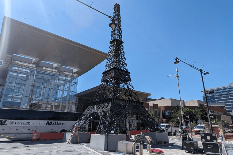 Eiffel Tower Small Replica Indianapolis