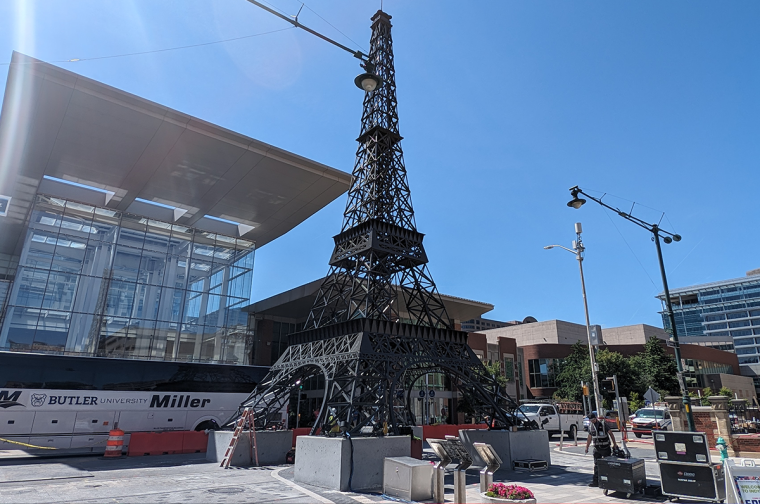 Eiffel Tower Small Replica Indianapolis