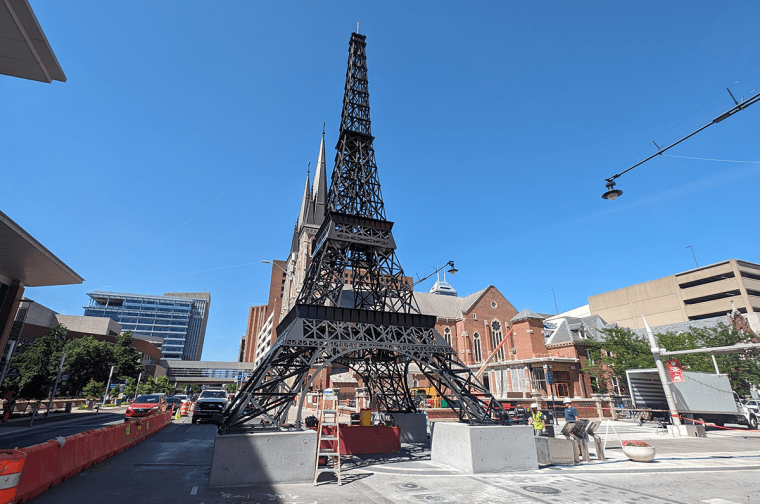 Eiffel Tower Small Replica Indianapolis