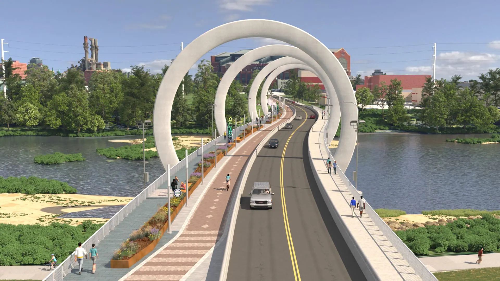 Henry Street bridge Indianapolis