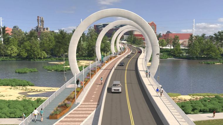 Henry Street bridge Indianapolis