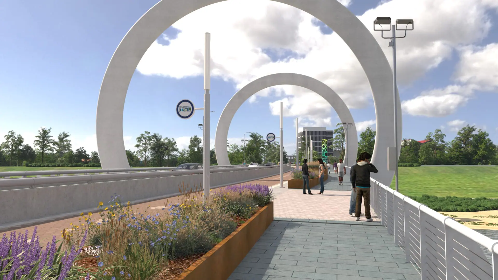 Henry Street bridge Indianapolis