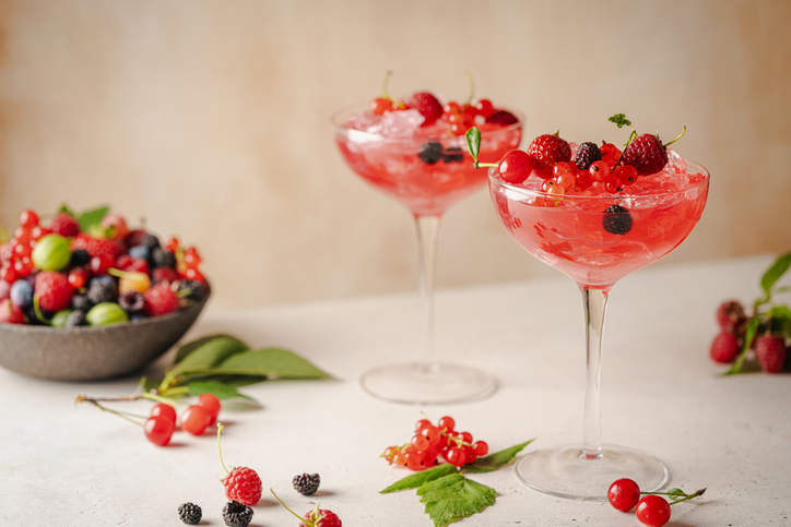 Té helado de frutos rojos