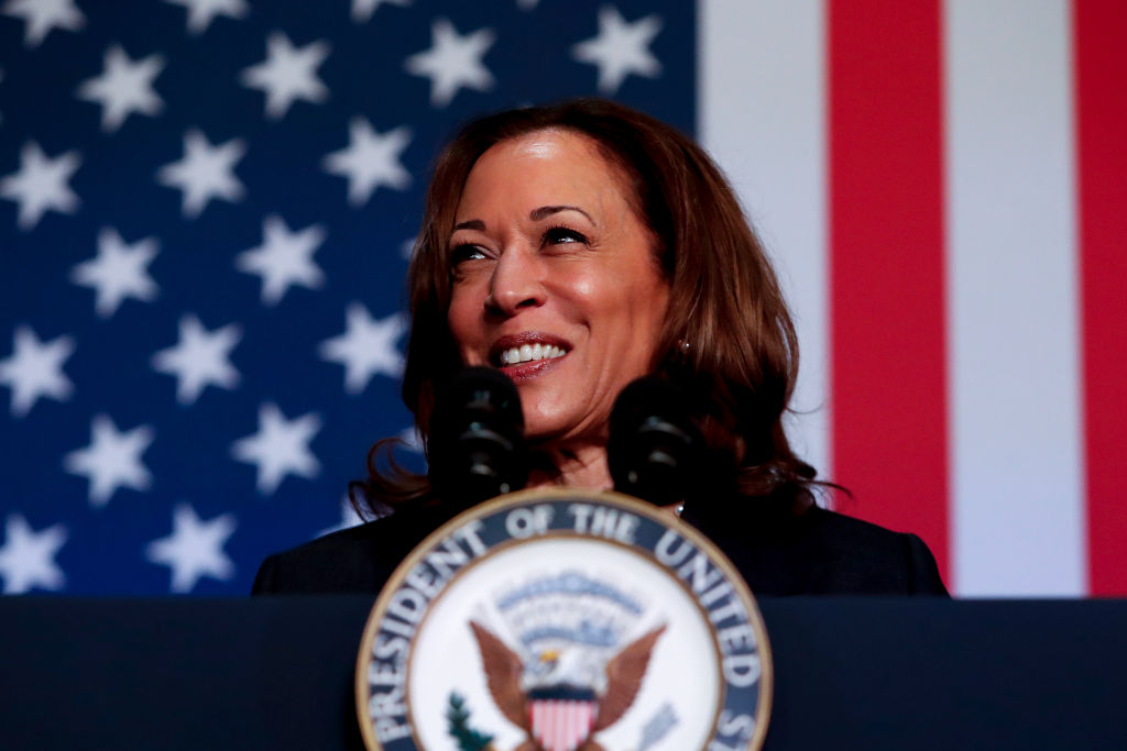 Vice President Harris Holds Campaign Event In Kalamazoo, Michigan