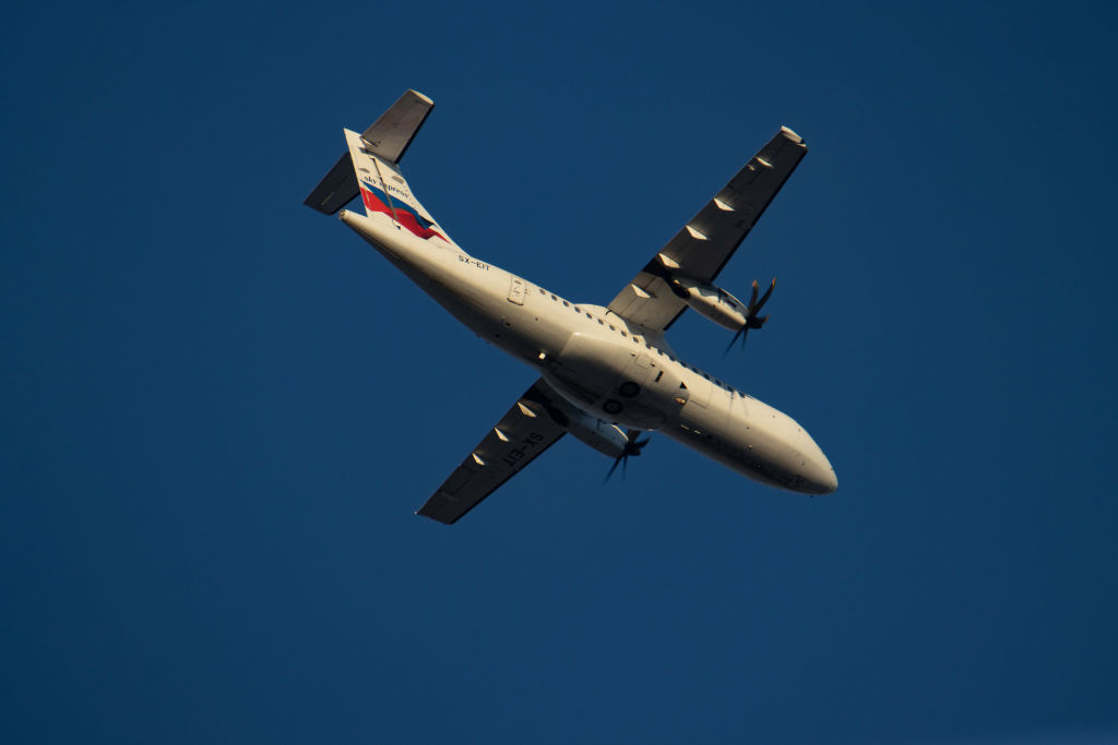 Aircraft Landing In Thessaloniki