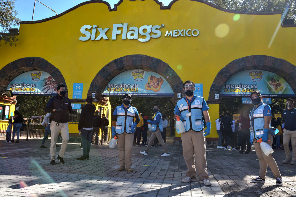 Mexico City Six Flags Reopens After COVID-19 Lockdown