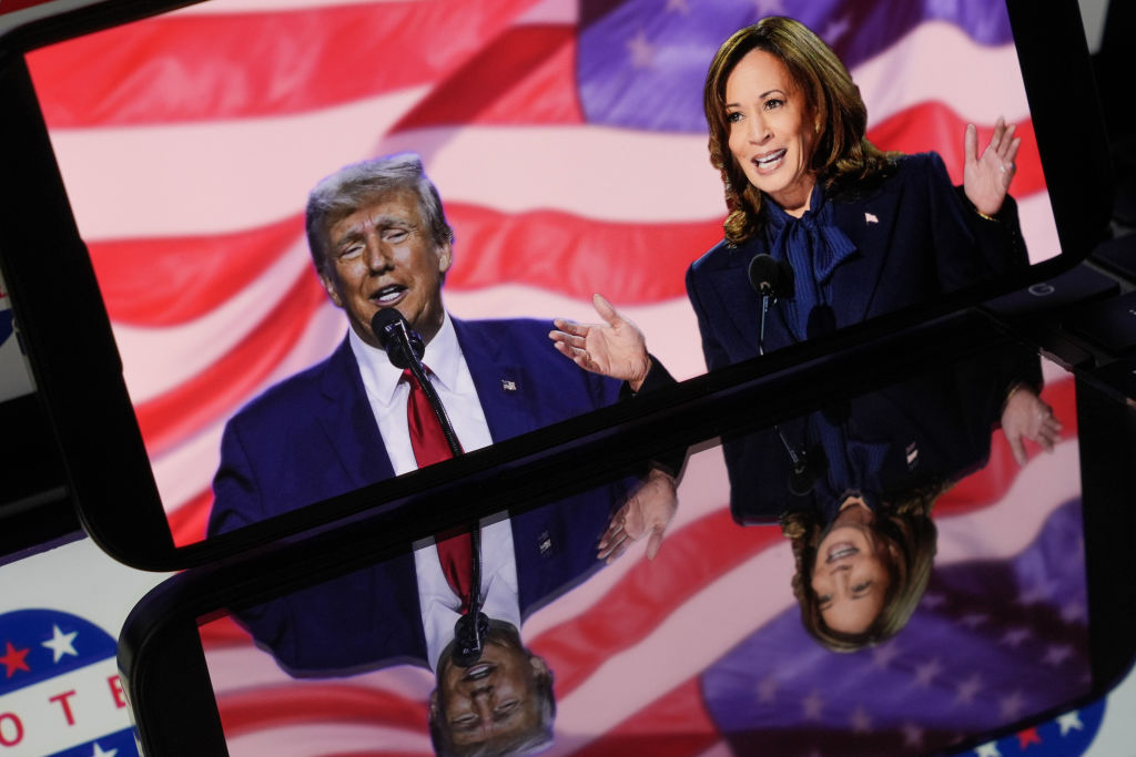 Donald Trump and Kamala Harris