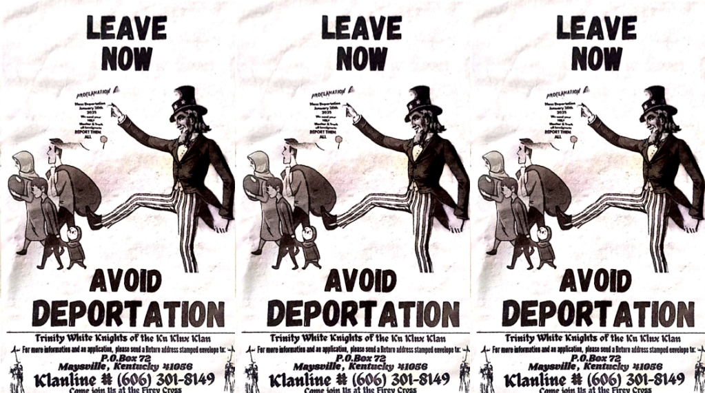 Racist flyers