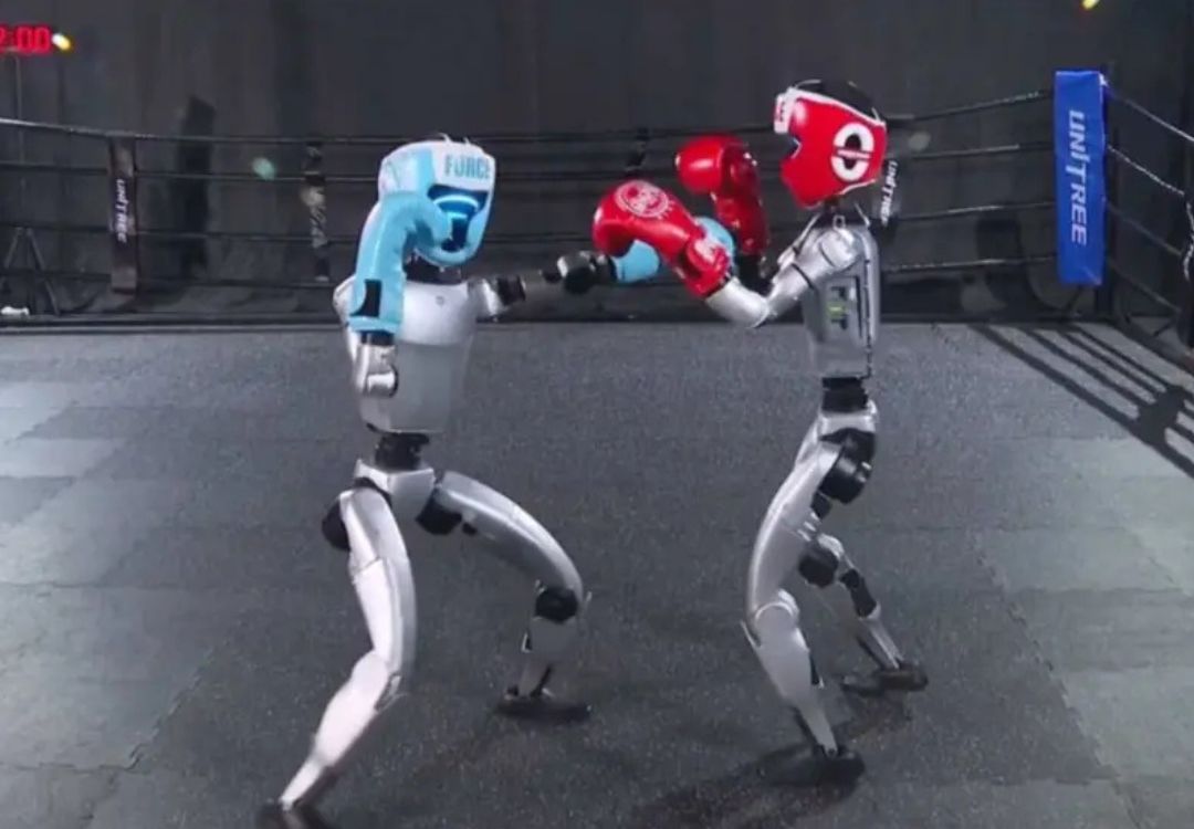 China lanza boxeo entre robots humanoides