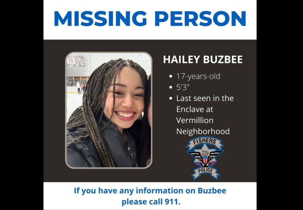Policía de Fishers cree que Hailey Buzbee está fallecida