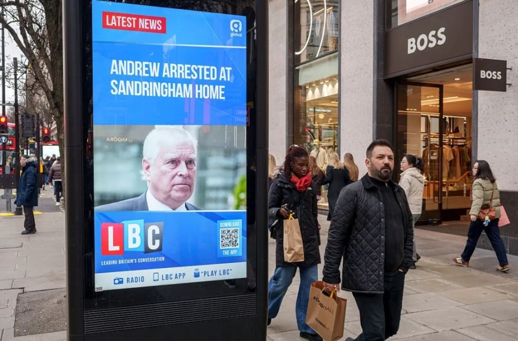 Arrestan a Andrés Mountbatten-Windsor en Reino Unido