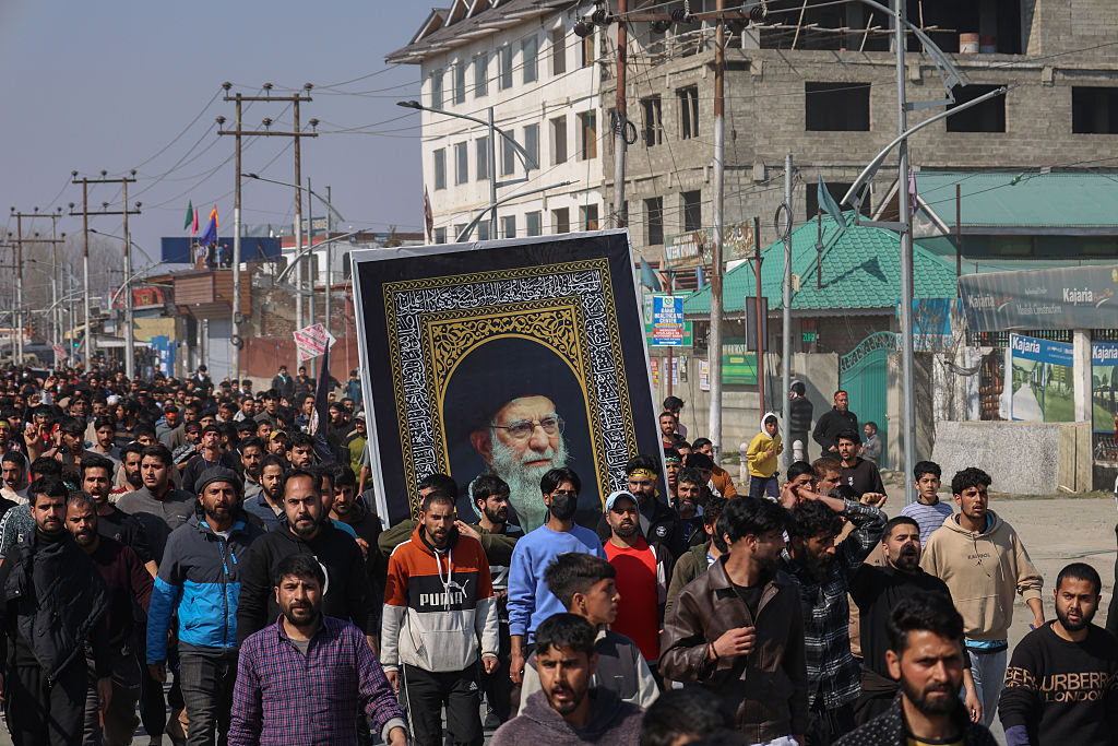 Protests In Kashmir Following The Killing Of Iranian Supreme Leader Ayatollah Ali Khamenei