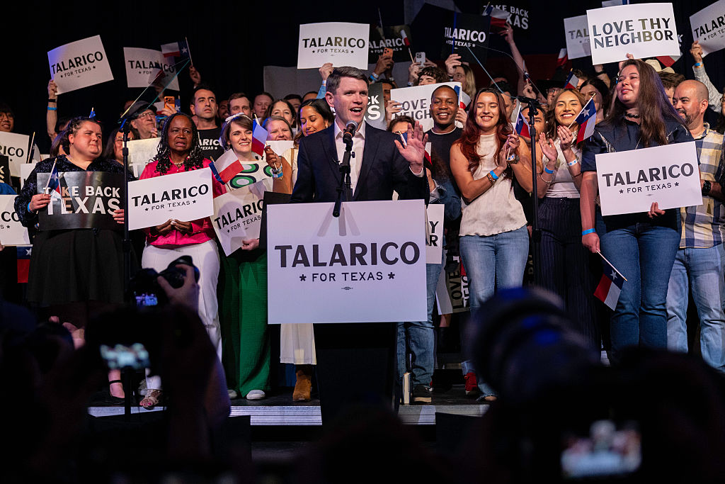 Senate Candidate James Talarico Holds Primary Night Event