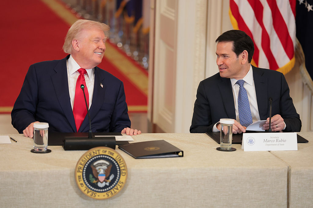 President Trump Participates In A Saving College Sports Roundtable In The East Room
