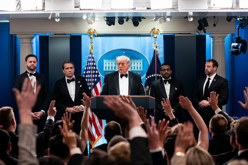 President Trump Makes a Statement From White House After Possible Shooting At WHCA Dinner