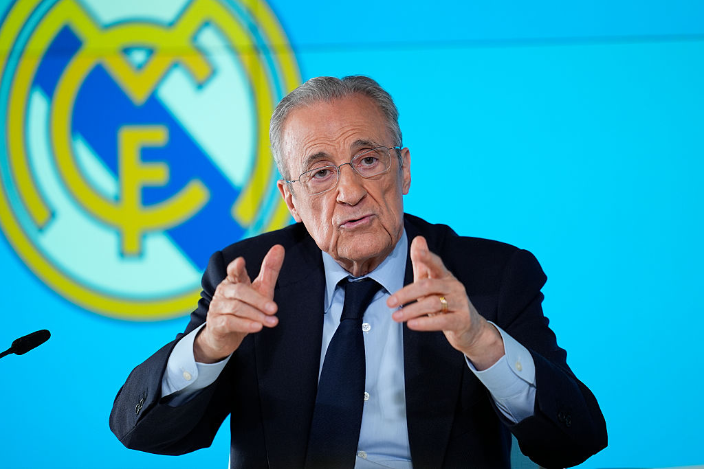 Florentino Perez Of Real Madrid Press Conference