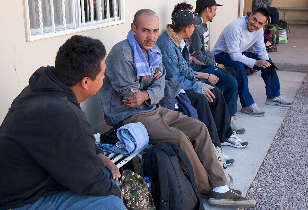 Aid Station for Mexicans Deported from the United States